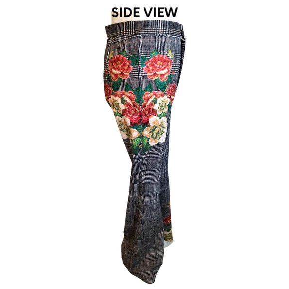 SALE!!!!!! NWT Flying Tomato Houndstooth Checkered and Floral Pants - Picture 3 of 5